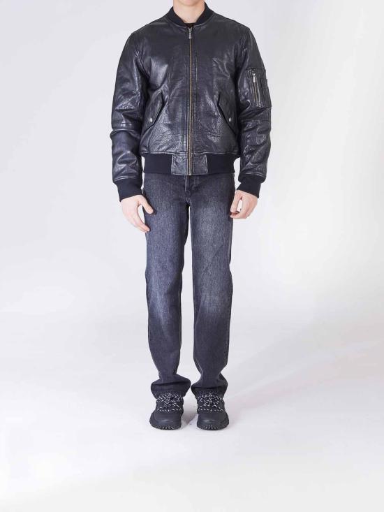  저스트까발리 가죽 자켓 77OAVP00CP017BLACK Black - JUST CAVALLI