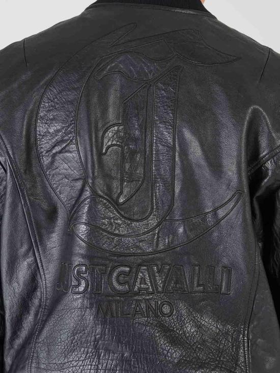  저스트까발리 가죽 자켓 77OAVP00CP017BLACK Black - JUST CAVALLI
