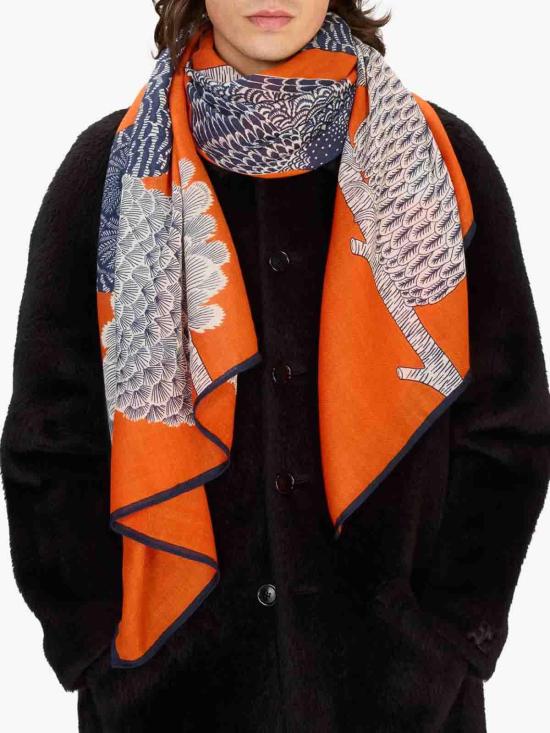 25FW 이누이 에디션 머플러/스카프 ET22CHO08ORANGE Multicolour - INOUI EDITION
