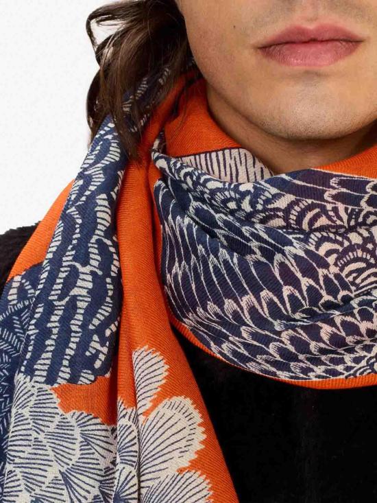 25FW 이누이 에디션 머플러/스카프 ET22CHO08ORANGE Multicolour - INOUI EDITION