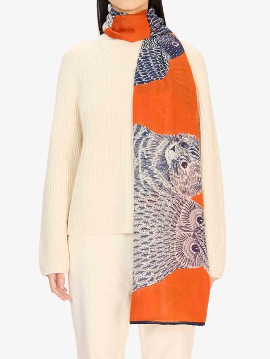 25FW 이누이 에디션 머플러/스카프 ET22CHO08ORANGE Multicolour - INOUI EDITION