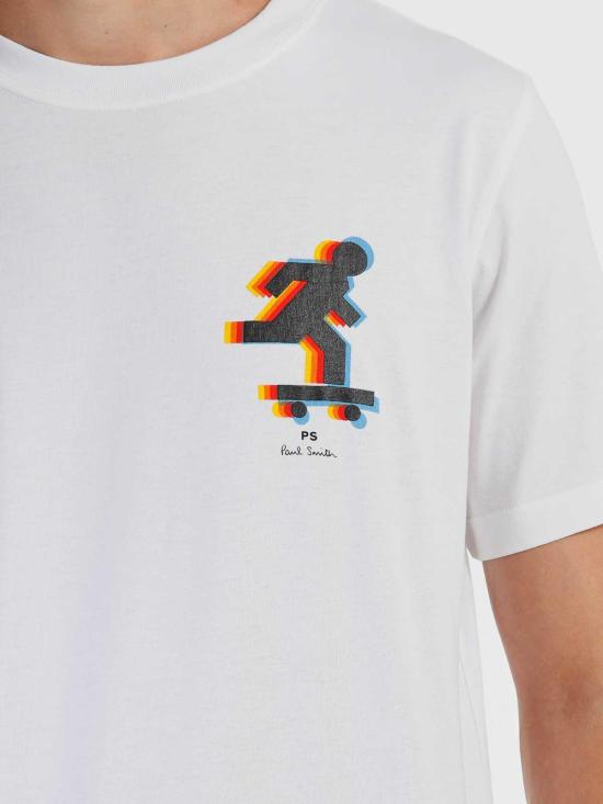  PS 바이 폴스미스 반팔 티셔츠 M2R011RNP469501 White - PS BY PAUL SMITH