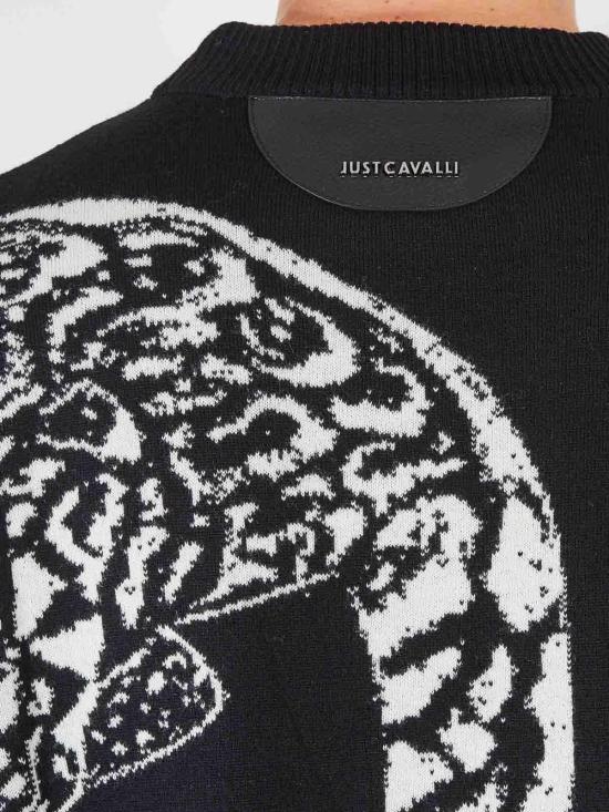  저스트까발리 긴팔 셔츠 77OAFM40CMN78QS8 Black - JUST CAVALLI
