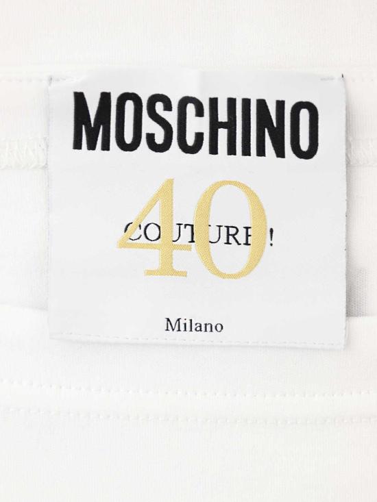  모스키노 반팔 티셔츠 70304421001 White - MOSCHINO