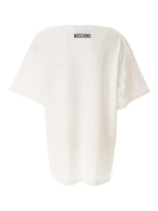  모스키노 반팔 티셔츠 70304421001 White - MOSCHINO