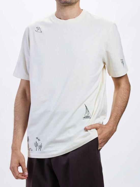 26SS 폴 스미스 반팔 티셔츠 M1R919TVP566104 Cream - PAUL SMITH