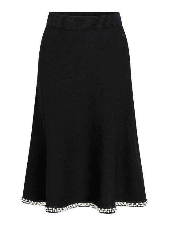  칼라거펠트 미디 스커트 246W1207999 Black