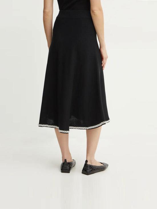 칼라거펠트 미디 스커트 246W1207999 Black - KARL LAGERFELD