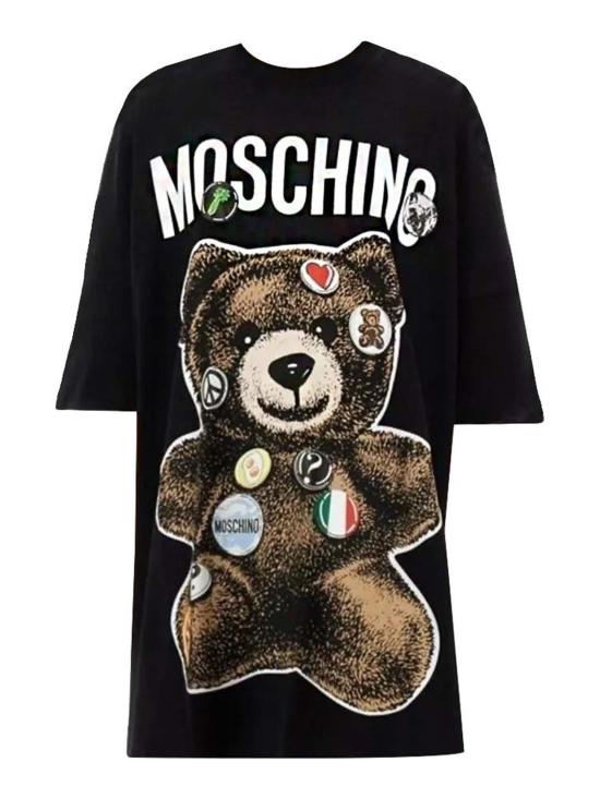 25SS 모스키노 반팔 티셔츠 44004421555 Black