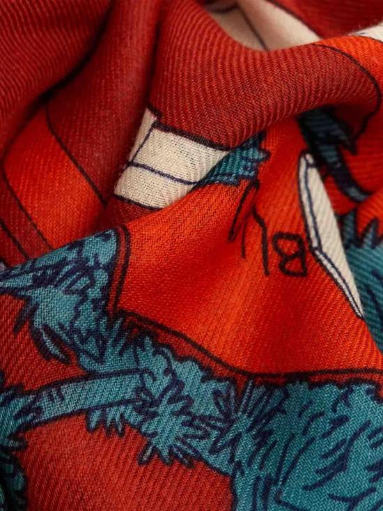 25FW 이누이 에디션 머플러/스카프 ET22VEG06ROUGE Multicolour - INOUI EDITION