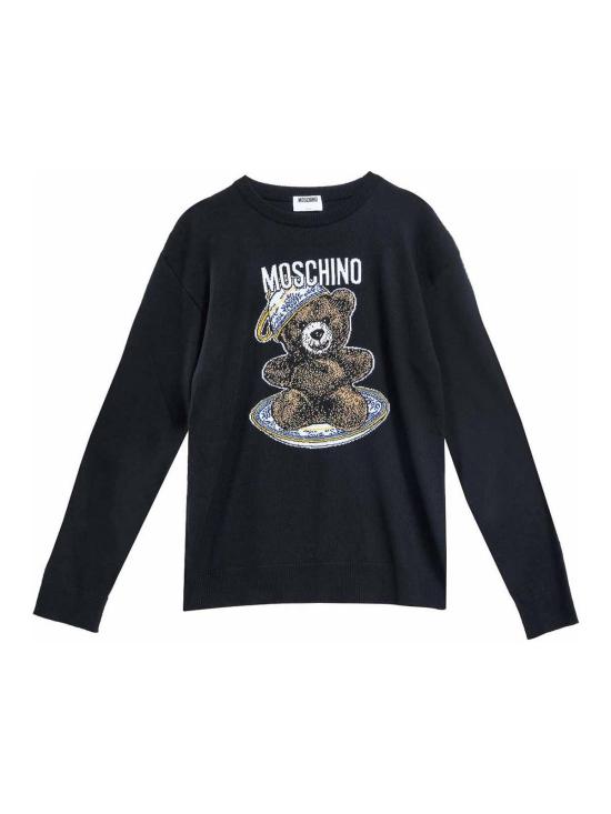 25FW 모스키노 스웨터 92952002555 Black