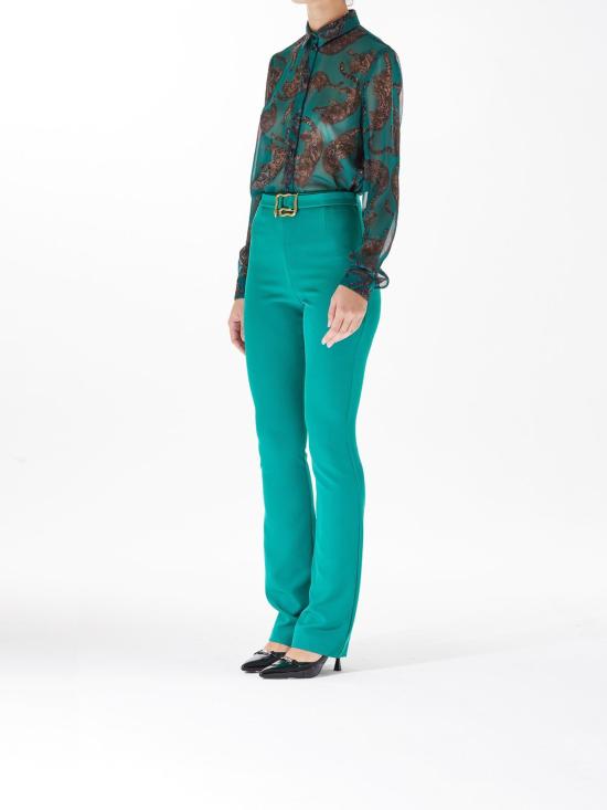  저스트까발리 스트레이트 팬츠 77PAA131N0373CADMIUM Green - JUST CAVALLI