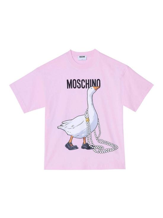 26SS 모스키노 반팔 티셔츠 070305411222 Pink