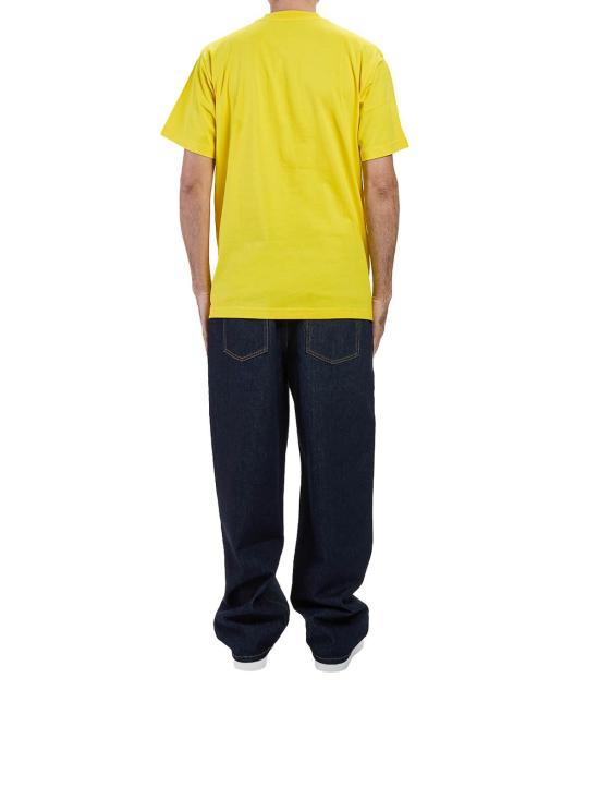 26SS 모스키노 반팔 티셔츠 071302411027 Yellow - MOSCHINO