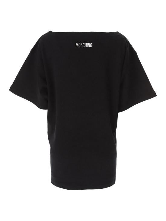  모스키노 반팔 티셔츠 70304423555 Black - MOSCHINO