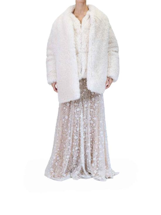 25FW 칼라거펠트 무스탕 A4W15065461 Cream - KARL LAGERFELD