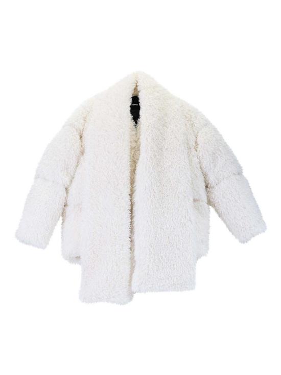 25FW 칼라거펠트 무스탕 A4W15065461 Cream