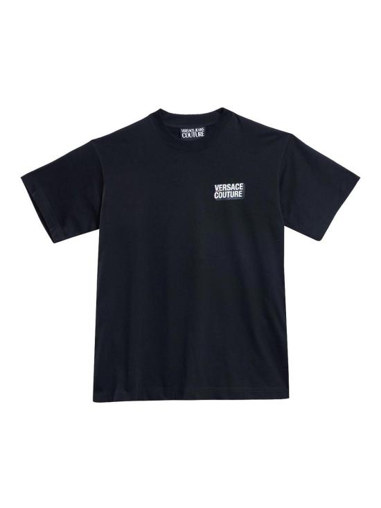 25FW 베르사체 반팔 티셔츠 79GAHP10CJ01P899 Black