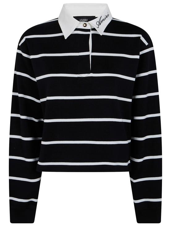 26FW 아미리 폴로 티셔츠 AWTOJR1090 001 BLACK