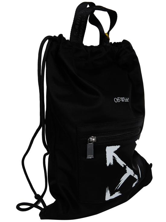 26SS [키즈] 오프화이트 백팩 OBNB005S26FAB0011001 001 BLACK WHITE - OFF WHITE