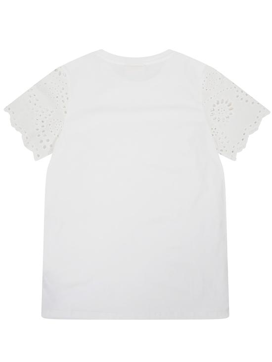 26SS [키즈] 세인트바쓰 티셔츠 MSA0001 03109L SB 01N SANGALLO SUNFLOWER EMBROIDERED - MC2 SAINT BARTH