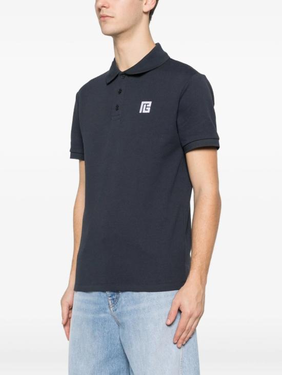 26SS 발망 폴로 티셔츠 GH1GB085 BC87 Blue - BALMAIN
