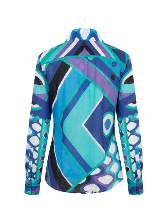 26SS 에밀리오푸치 블라우스 6HRJ26 6H840 021 TURQUOISE BLUE - EMILIO PUCCI