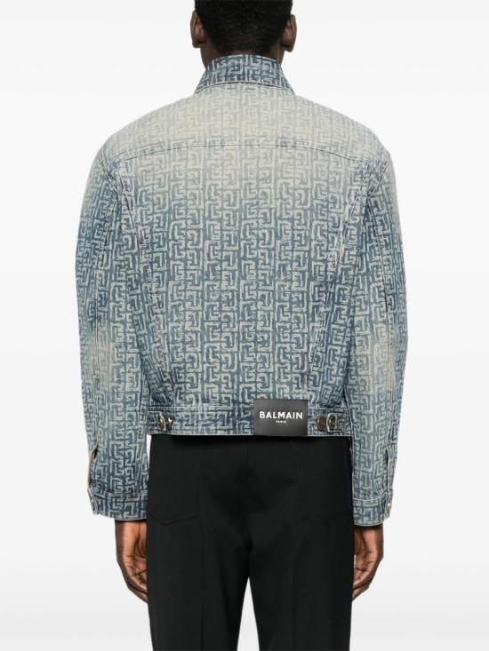 26SS 발망 데님 자켓 GH1TC330 DG12 Blue - BALMAIN
