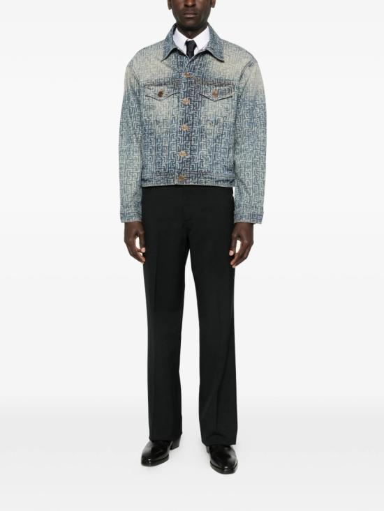 26SS 발망 데님 자켓 GH1TC330 DG12 Blue - BALMAIN