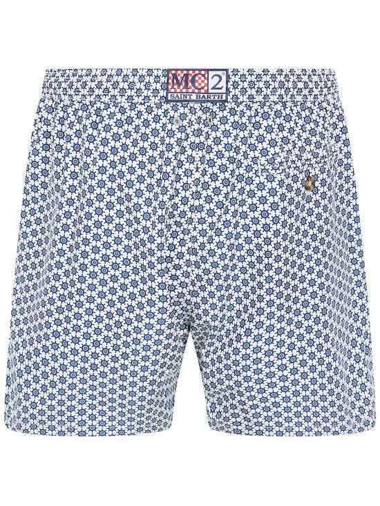 26SS 세인트바쓰 스윔팬츠 LIG0003 07819L 10 WHITE BLUE - MC2 SAINT BARTH