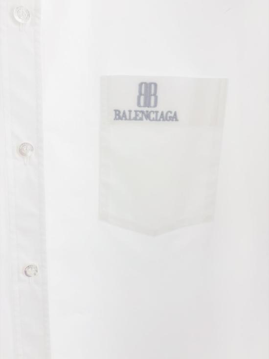 25FW 발렌시아가 라지 핏 셔츠 839260TRM28 9000 WHITE - BALENCIAGA