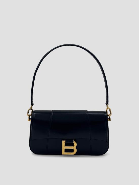 25FW 발렌시아가 아워글래스 스몰 8289762ABQ8 1000 BLACK