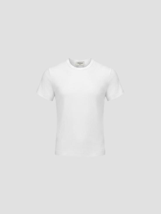 26SS 생로랑 반팔 티셔츠 859386Y37RY 9000 BLANC