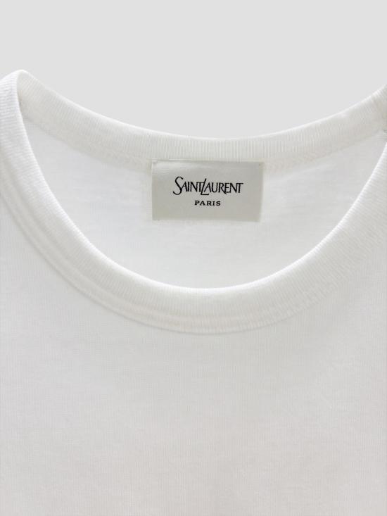 26SS 생로랑 반팔 티셔츠 859386Y37RY 9000 BLANC - SAINT LAURENT