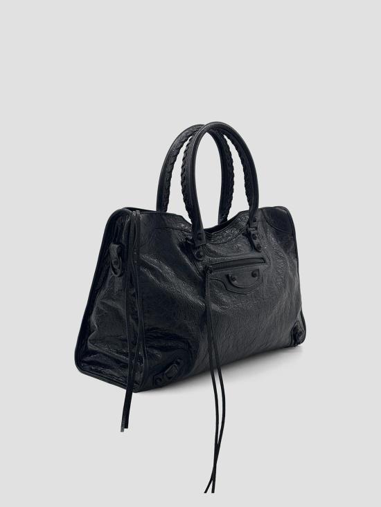 25FW 발렌시아가 르 시티 라지 백 8083882ABEL 1000 BLACK - BALENCIAGA