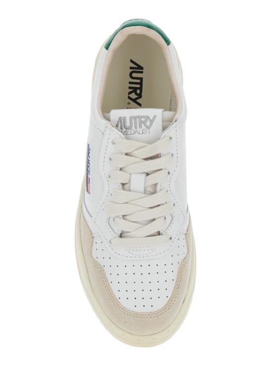 26FW 오트리 메달리스트 로우 레더 스니커즈 AULWLS23WHTAMAZ White - AUTRY