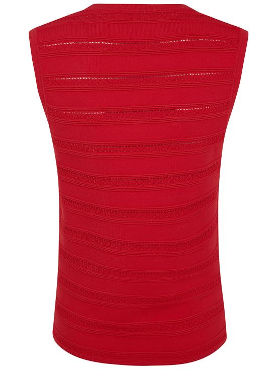26SS 블루걸 민소매 티셔츠 RA6187MA89R 81663 RED - BLUGIRL