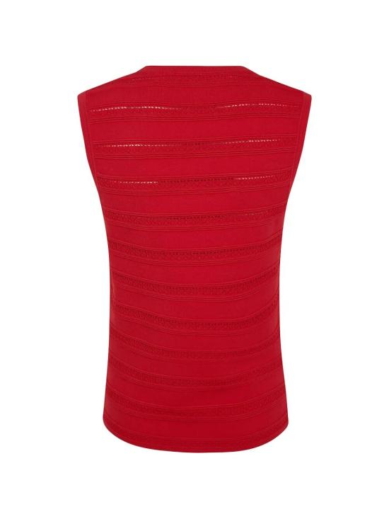 26SS 블루걸 민소매 티셔츠 RA6187MA89R 81663 RED - BLUGIRL