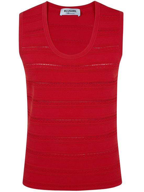 26SS 블루걸 민소매 티셔츠 RA6187MA89R 81663 RED