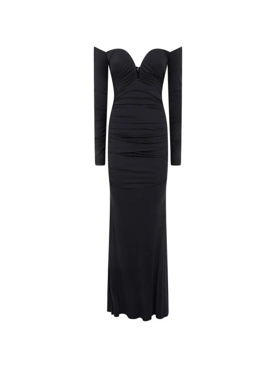 26SS 엘리자베타프랜치 롱 원피스 ABR1061E3 110 BLACK - ELISABETTA FRANCHI