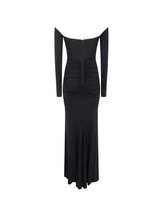 26SS 엘리자베타프랜치 롱 원피스 ABR1061E3 110 BLACK - ELISABETTA FRANCHI