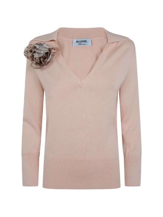26SS 블루걸 스웨터 RA6147MA07S X0450 PINK PEONY - BLUGIRL