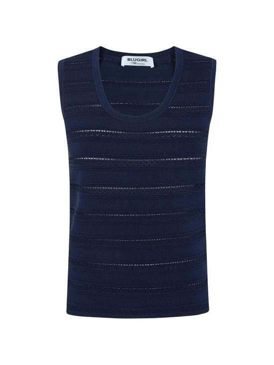 26SS 블루걸 민소매 티셔츠 RA6187MA89R 93713 DARK NIGHT - BLUGIRL