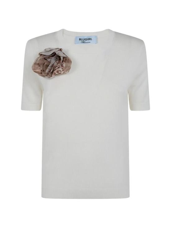26SS 블루걸 스웨터 RA6148MA07S 14300 CHALK - BLUGIRL