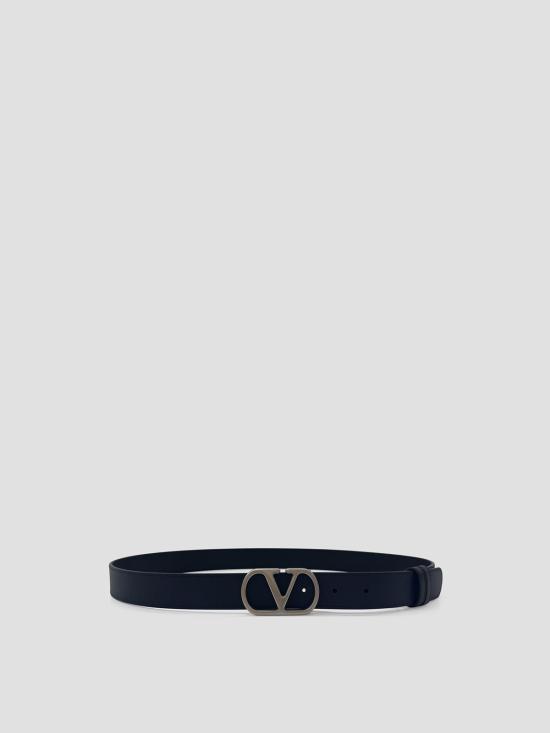 26SS 발렌티노 가라바니 가죽 벨트 8Y2T0SQ3UPC M77 BLACK MARINE - VALENTINO GARAVANI