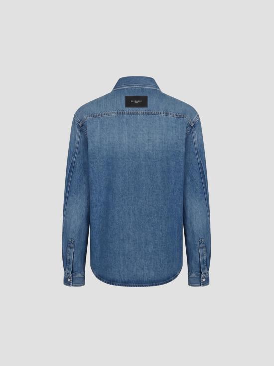 26SS 지방시 데님 셔츠 BM616V5YD3 420 MEDIUM BLUE - GIVENCHY