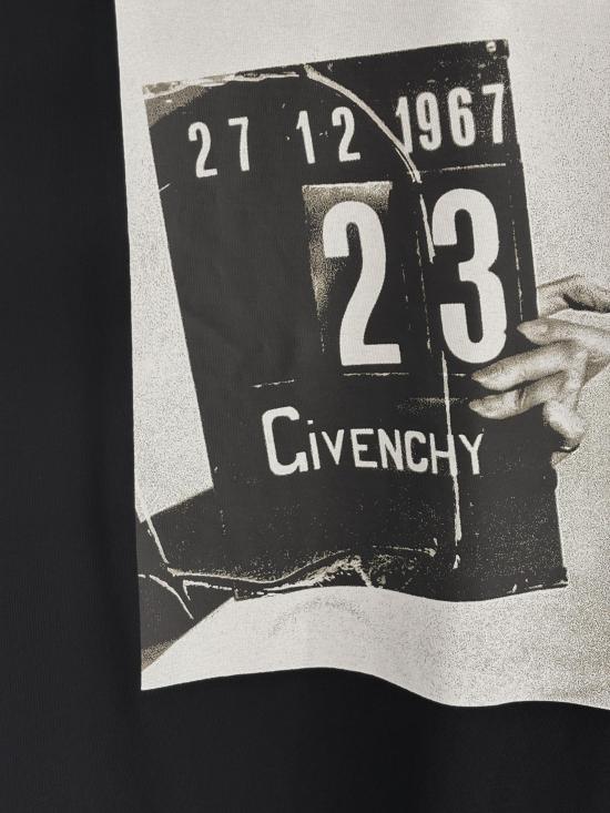 26SS 지방시 반팔 티셔츠 BM71NK3YSL 001 BLACK - GIVENCHY