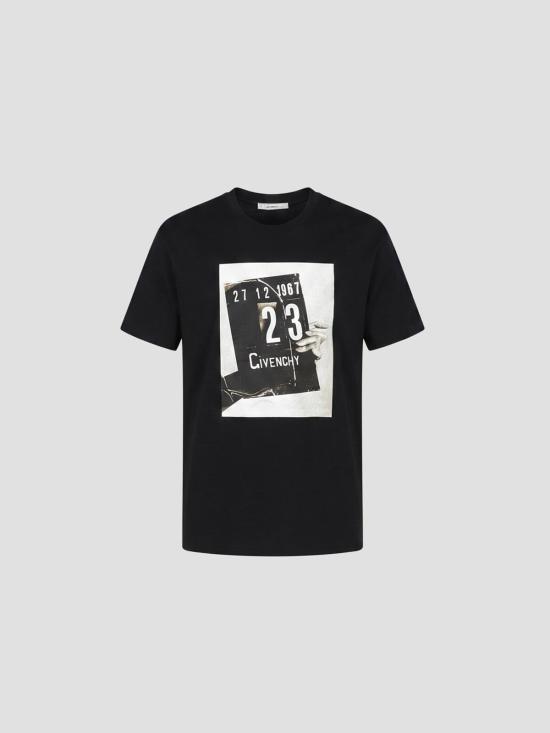 26SS 지방시 반팔 티셔츠 BM71NK3YSL 001 BLACK