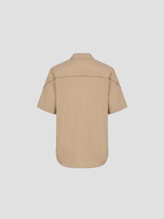 26SS 지방시 반팔 셔츠 BM618416E9 250 BEIGE - GIVENCHY