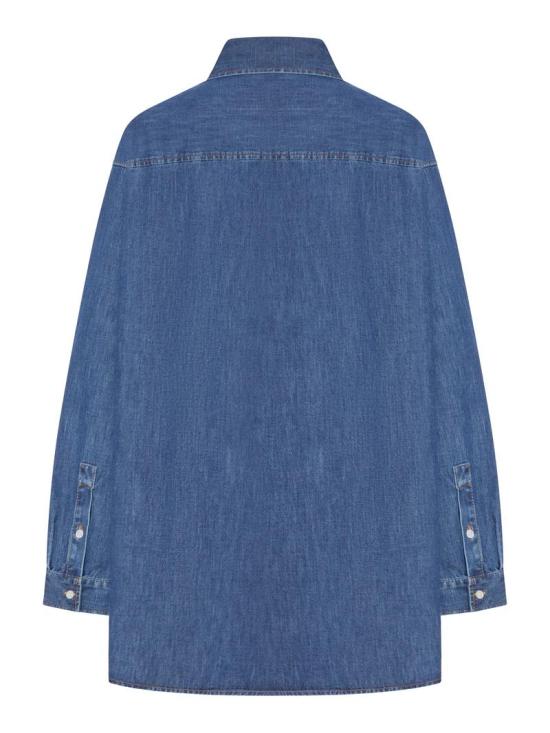 26SS 발렌티노 가라바니 데님 셔츠 8B3DB03K9YA 558 MED BLUE DENIM - VALENTINO GARAVANI